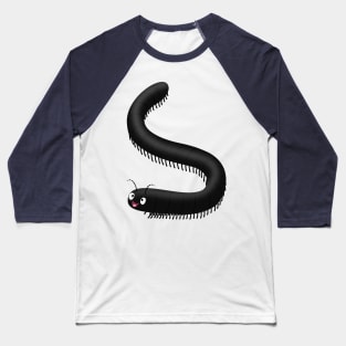 Cute millipede cartoon illustration Baseball T-Shirt